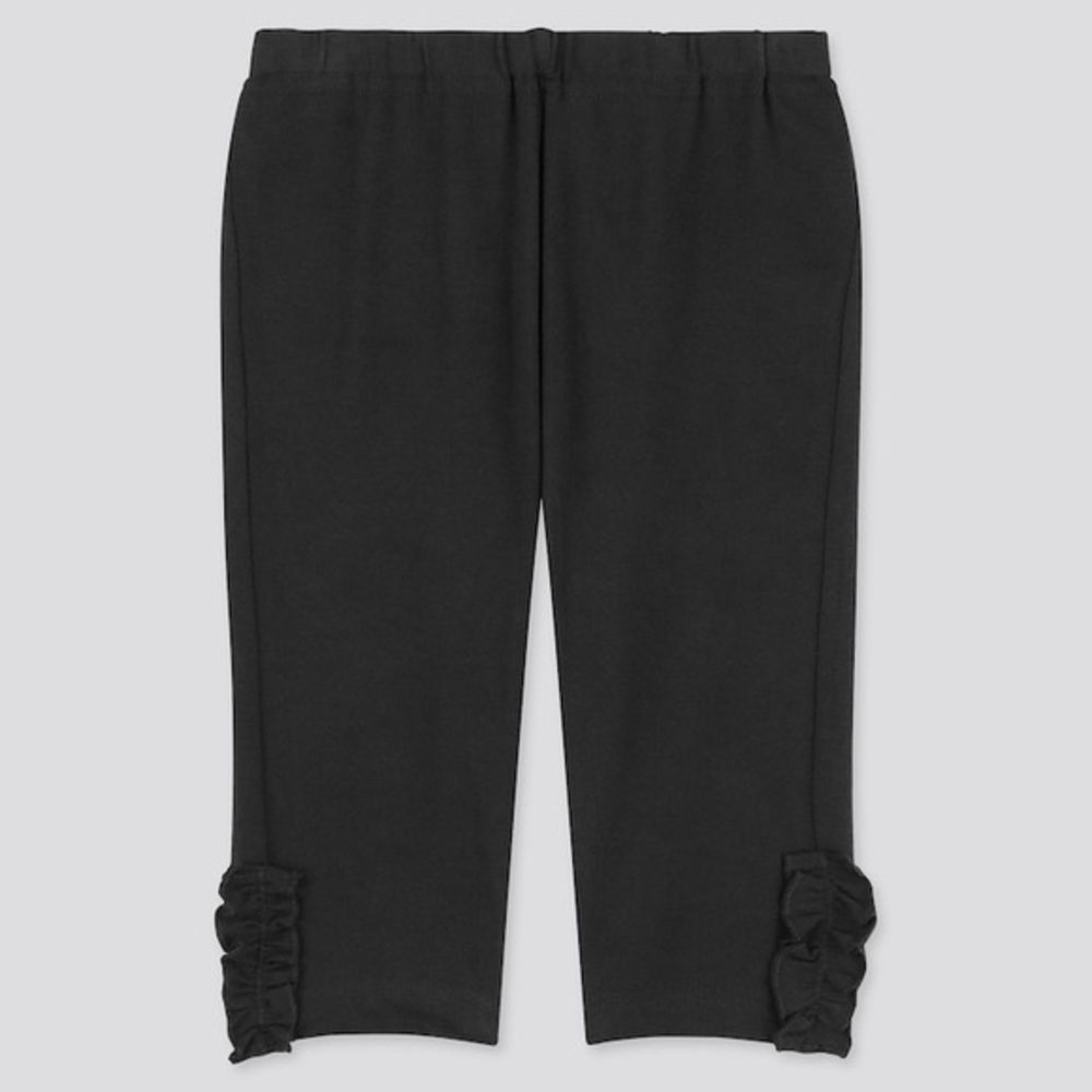 NWT 1 pair of 12-18m Girls UNIQLO Cropped Black Leggings